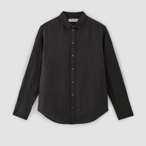 Women's Black Button-Up Shirt